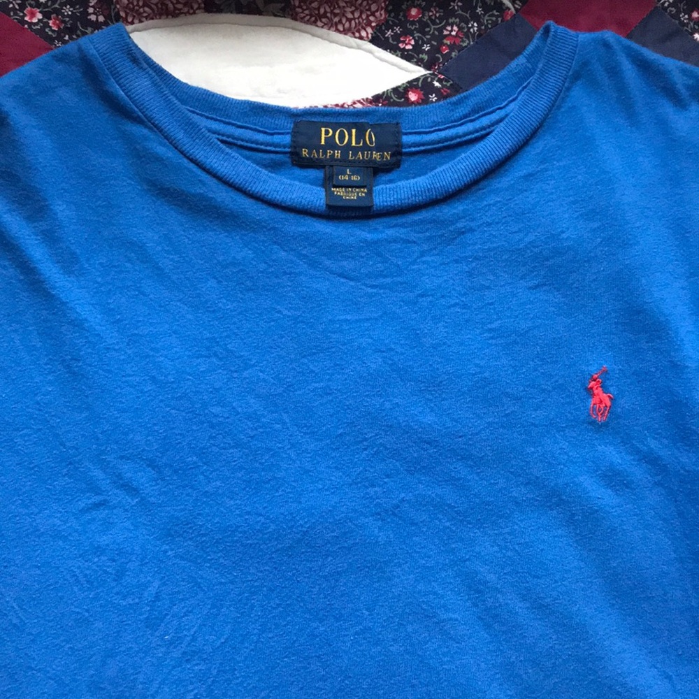 Boys polo tee size large {14-16}
